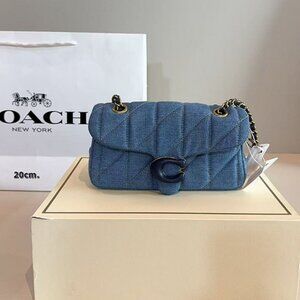 Coach soft tabby  Denim fabric
